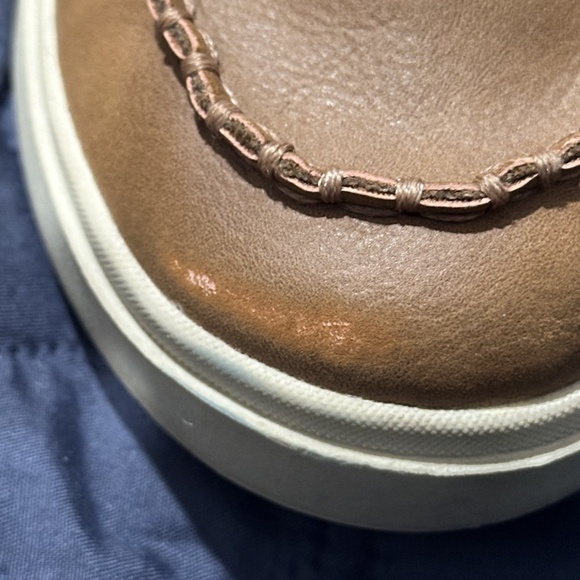 Brown Tan Boots Lace Up combat boots fall size 6 womens leather autumn - Picture 10 of 14